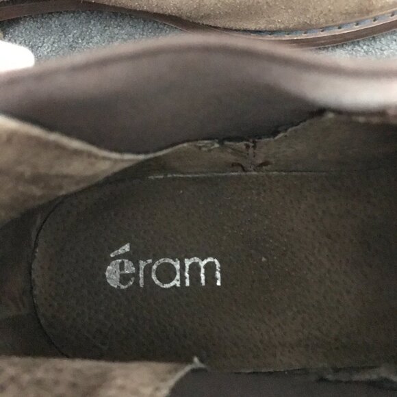 Eram Mens Brown Suede Chelsea Fashion Ankle Boots Pull On Round Toe EU 45 US 12 - Picture 7 of 9